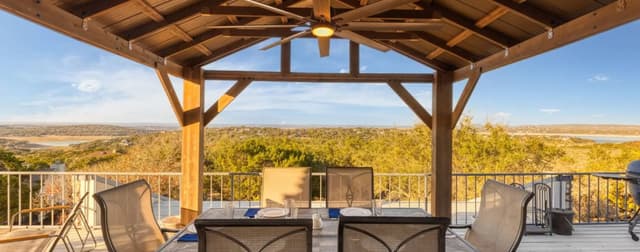 Hill Country landscape at sunset
